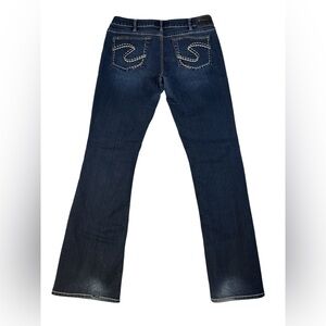 Silver Jeans Aiko Bootcut Dark Wash Stretch Denim Womens 34x35